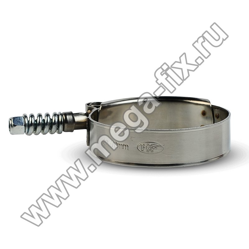 Хомут силовой с Т-болтом и пружиной 82-90/19 W2 фото — бренд MGF, цена 286 руб.